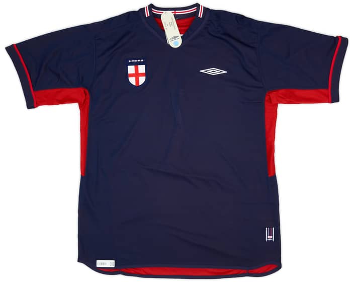 2002-04 England Away Shirt Beckham #7 (XL)