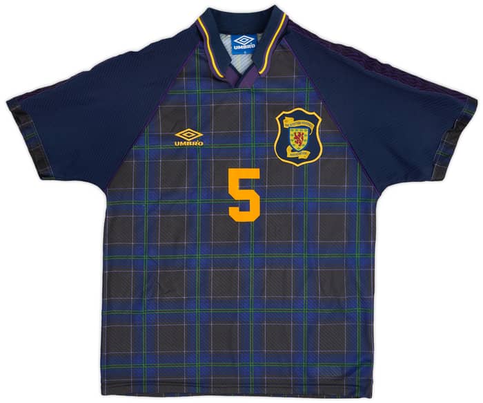 1994-96 Scotland Home Shirt Hendry #5 - 9/10 - (M)
