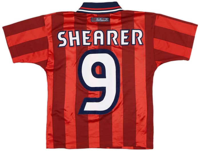 1997-99 England Away Shirt Shearer #9 - 8/10 - (S.Boys)