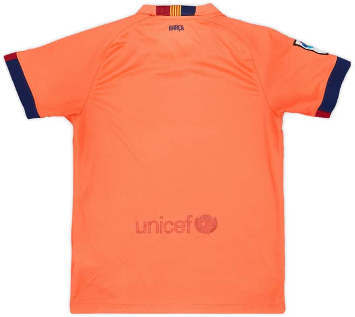 2014-15 Barcelona Away Shirt - 5/10 - (M.Boys)