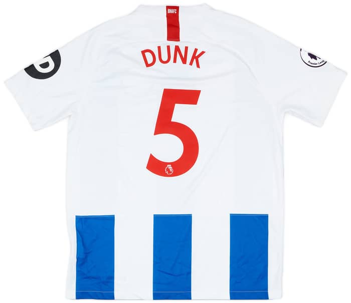 2018-19 Brighton Match Issue Home Shirt Dunk #5