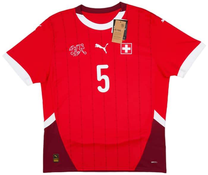 2024-25 Switzerland Home Shirt Akanji #5