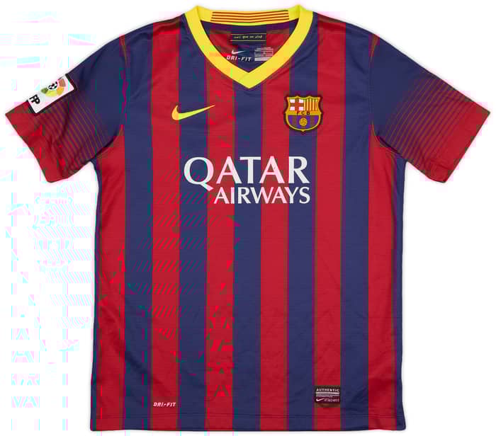 2013-14 Barcelona Home Shirt - 8/10 - (L.Boys)