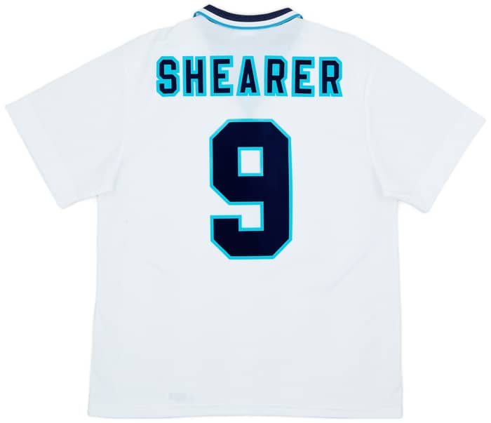1995-97 England Home Shirt Shearer #9 - 8/10 - (L)