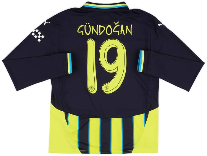 2024-25 Manchester City Away L/S Shirt Gundogan #19