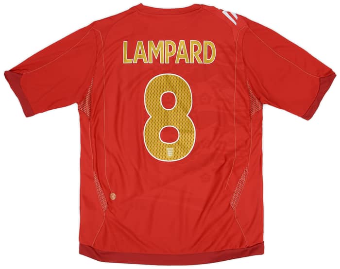 2006-08 England Away Shirt Lampard #8 - 8/10 - (L)