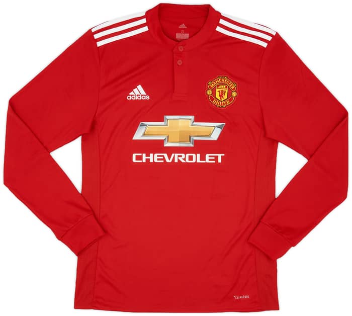 2017-18 Manchester United Home L/S Shirt Rashford #19 - 7/10 - (S)