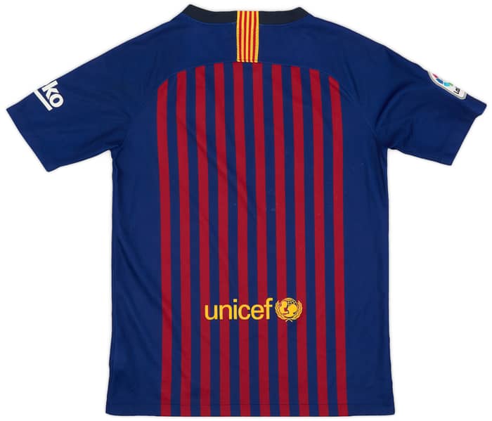 2018-19 Barcelona Home Shirt - 7/10 - (XL.Boys)