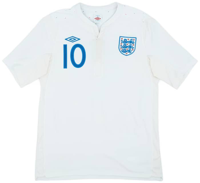 2010-11 England Home Shirt Rooney #10 - 7/10 - (M)