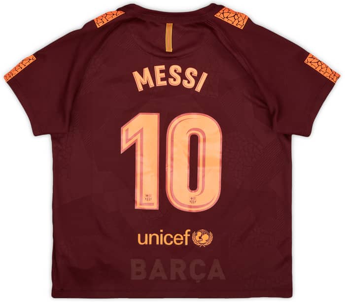 2017-18 Barcelona Third Shirt - 9/10 - (7-8 Years)