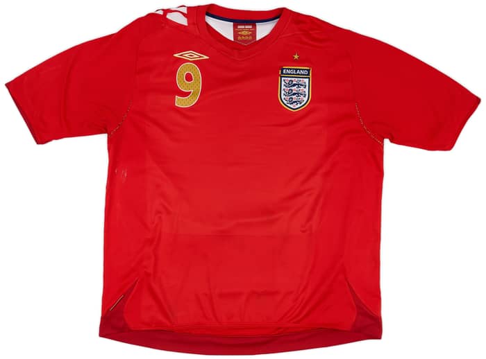 2006-08 England Away Shirt Rooney #9 - 5/10 - (XXL)