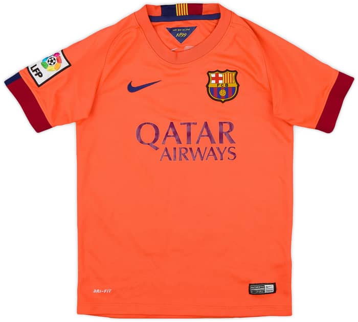 2014-15 Barcelona Away Shirt - 8/10 - (S.Boys)