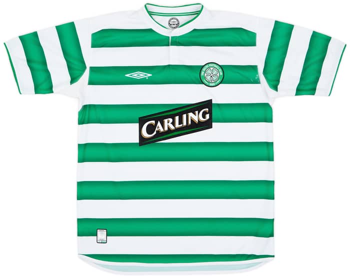 2003-04 Celtic Home Shirt Lennon #18 - 8/10 - (L)