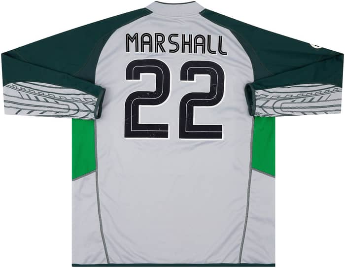 2003-05 Celtic Match Issue Champions League GK Shirt Marshall #22