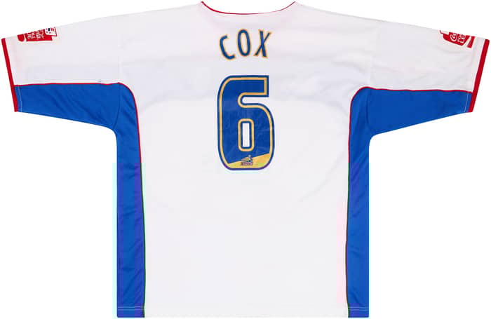 2006-07 Gillingham Match Issue Away Shirt Cox #6