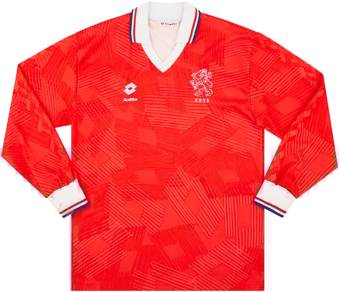 1992-94 Netherlands U-21 Match Issue Home L/S Shirt #24