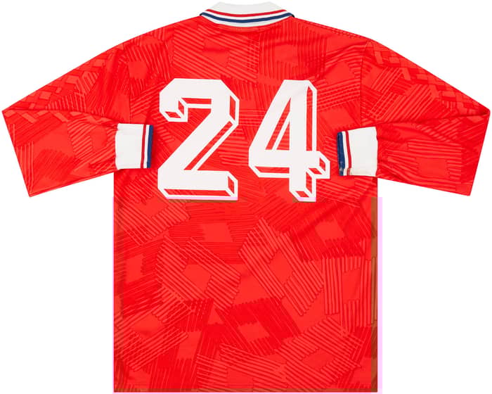 1992-94 Netherlands U-21 Match Issue Home L/S Shirt #24
