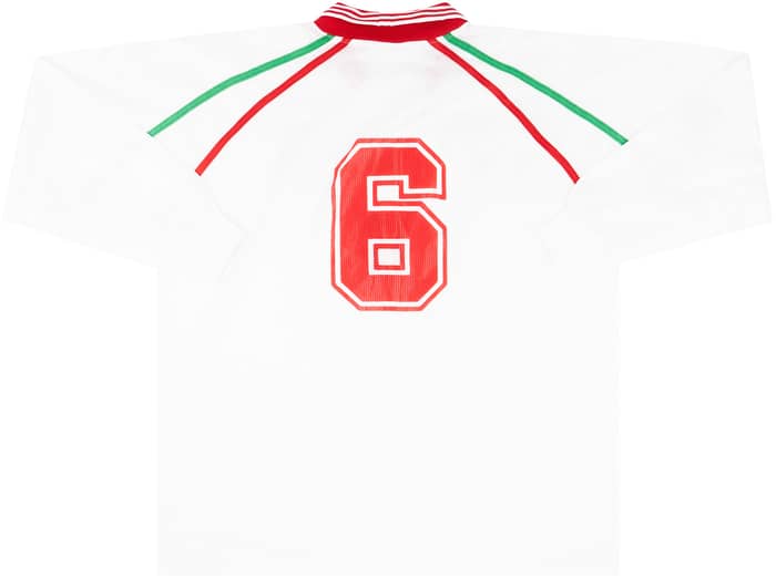 1999 Iran Match Worn Home L/S Shirt #6 (Hasheminasab) v Denmark
