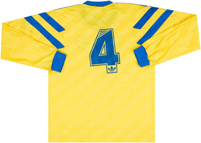 1992 Sweden U-21 Match Worn Home L/S Shirt #4 (Apelstav) v Scotland