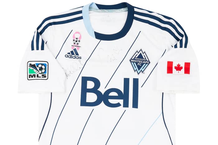 2013 Vancouver Whitecaps Match Issue Home Shirt Davidson #27
