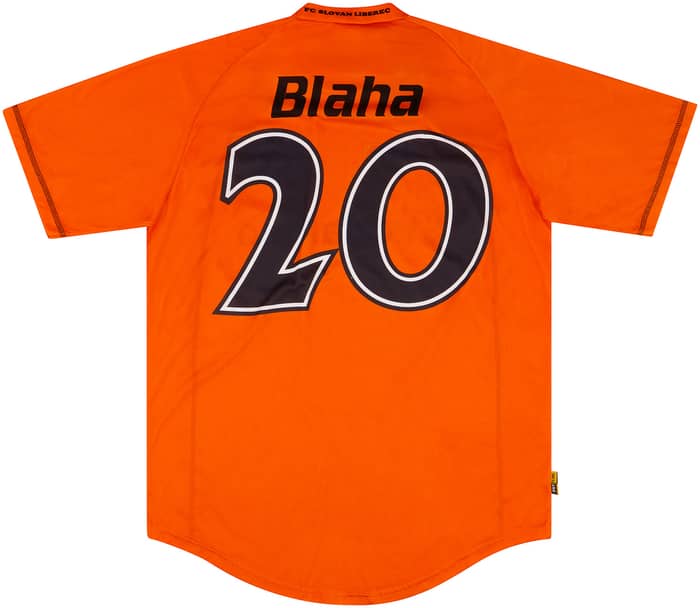 2002-03 Slovan Liberec Match Issue Away Shirt Blaha #20