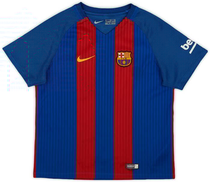 2016-17 Barcelona Home Shirt - 8/10 - (S.Boys)