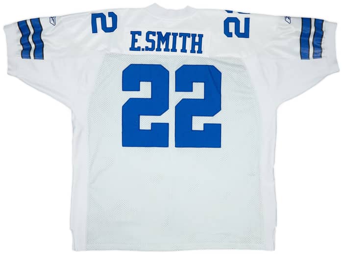 2002 Dallas Cowboys E.Smith #22 Reebok Authentic Away Jersey - 6/10 - (3XL)
