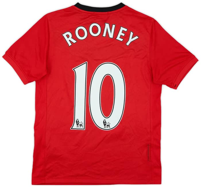 2009-10 Manchester United Home Shirt Rooney #10 - 7/10 - (M.Boys)