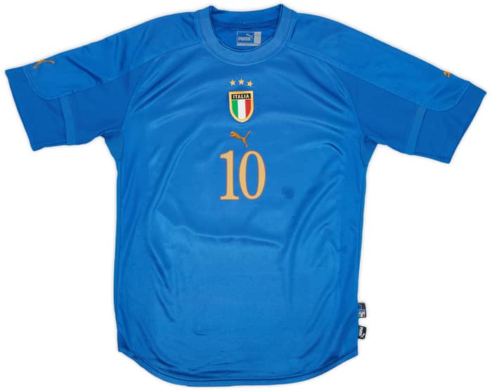 2004-06 Italy Home Shirt Totti #10 - 7/10 - (M)