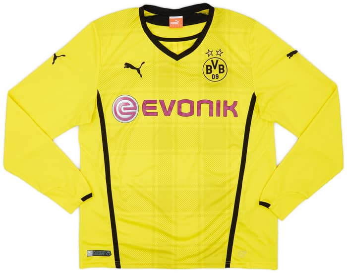 2013-14 Borussia Dortmund Home L/S Shirt - 8/10 - (L)