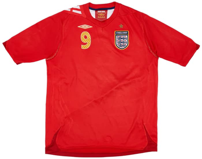 2006-08 England Away Shirt Rooney #9 - 4/10 - (XL.Boys)