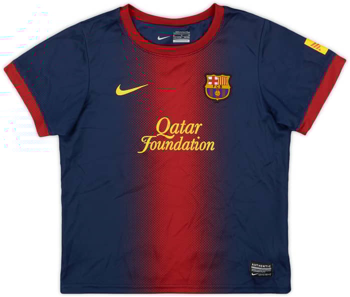 2012-13 Barcelona Home Shirt - 9/10 - (5-6 Years)