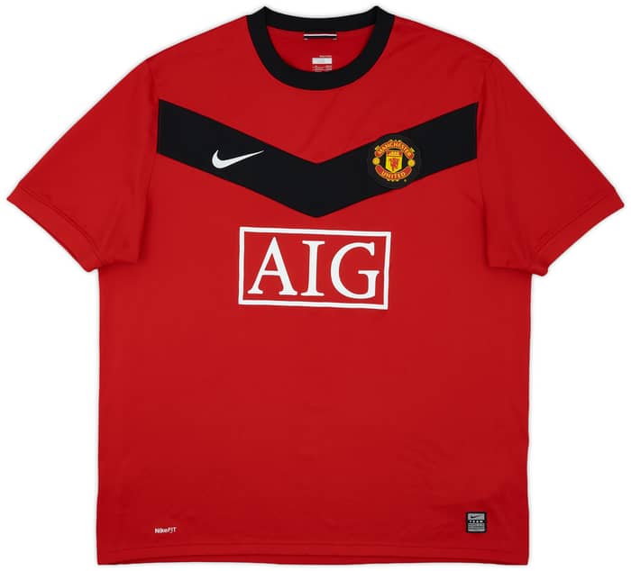 2009-10 Manchester United Home Shirt Ferdinand #5 - 6/10 - (XL)