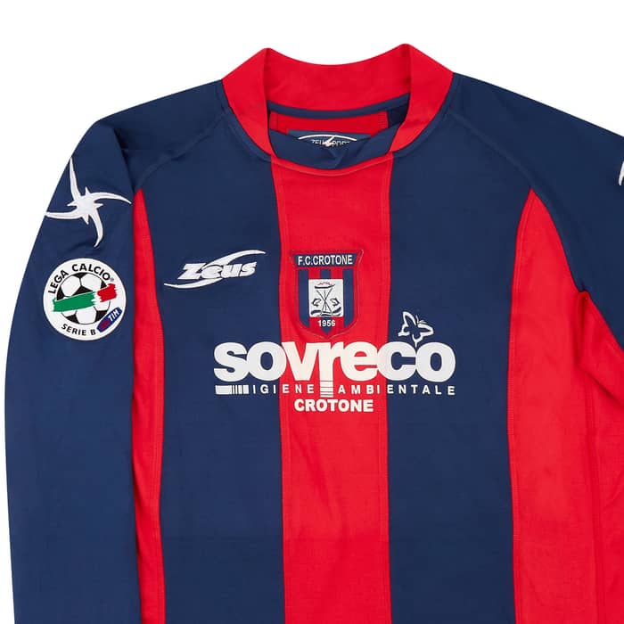 2006-07 Crotone Match Issue Home L/S Shirt Tisci #29