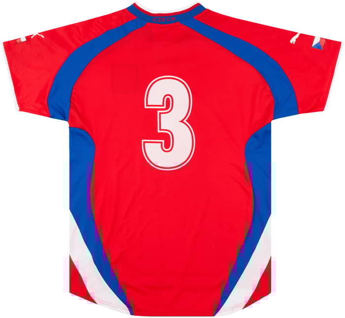 2002 Czech Republic Match Worn Home Shirt #3 (Johana) v Italy