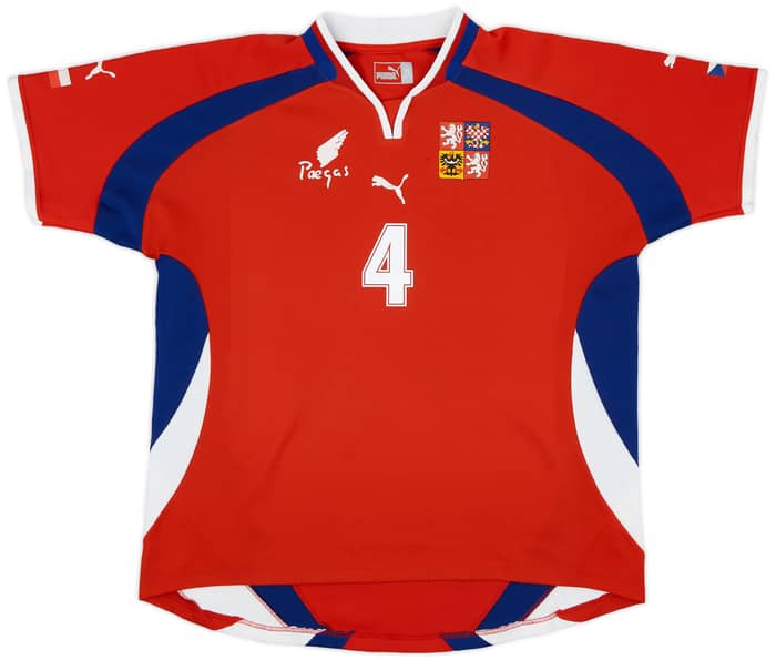 2000-02 Czech Republic Basic Home Shirt Nedved #4
