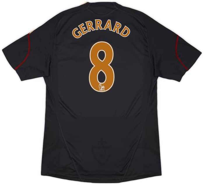 2009-10 Liverpool Away Shirt Gerrard #8 - 5/10 - (L)