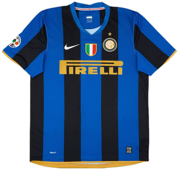 2008-09 Inter Milan Home Shirt Muntari #20 - 5/10 - (L)