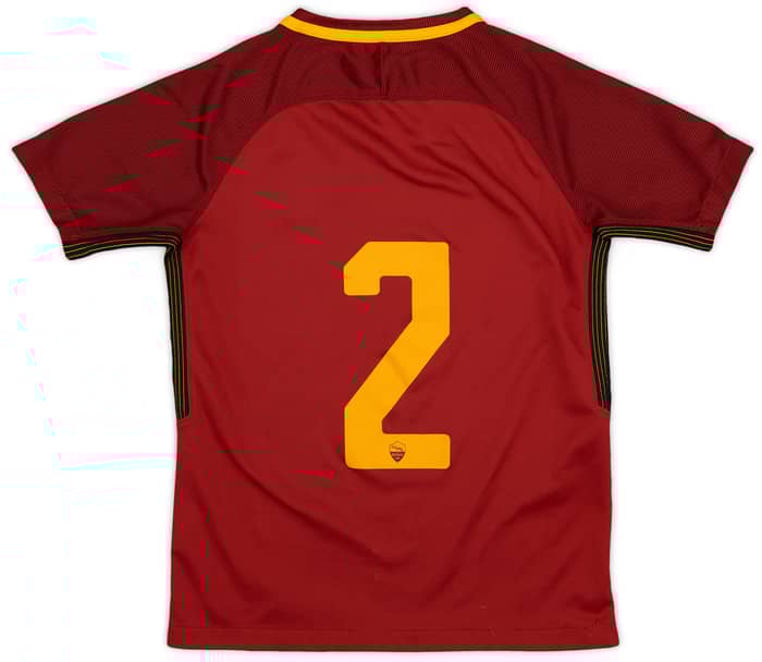 2017-18 Roma Home Shirt #2 - 7/10 - (S.Boys)