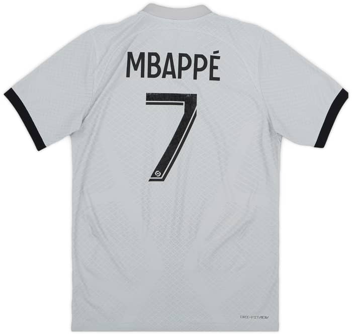 2022-23 Paris Saint-Germain Authentic Away Shirt Mbappe #7 - 9/10 - (S)