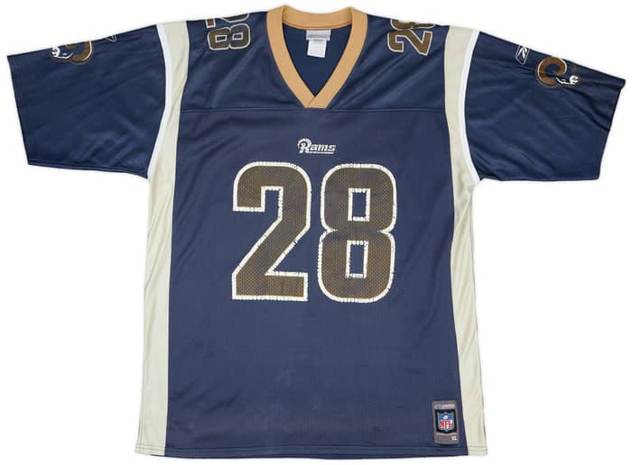 2001 St. Louis Rams Faulk #28 Reebok Home Jersey - 3/10 - (XL)