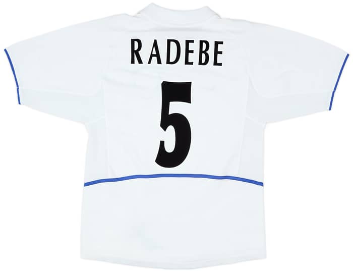 2002-03 Leeds United Home Shirt Radebe #5 - 5/10 - (M)