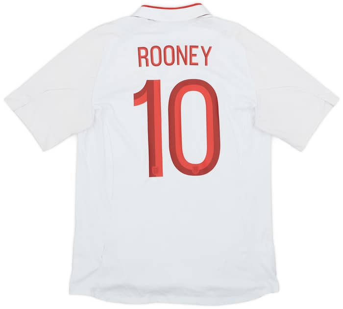 2012-13 England Home Shirt Rooney #10 - 7/10 - (L)