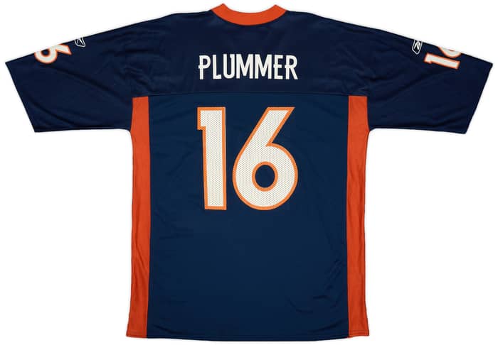 2005-06 Denver Broncos Plummer #16 Reebok Replica Home Jersey - 8/10 - (XL)