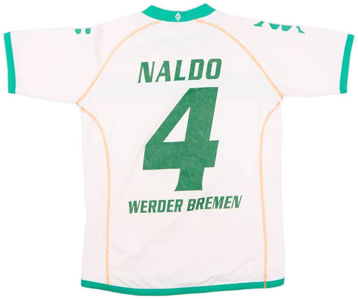 2008-09 Werder Bremen Home Shirt Naldo #4 - 5/10 - (XL.Boys)