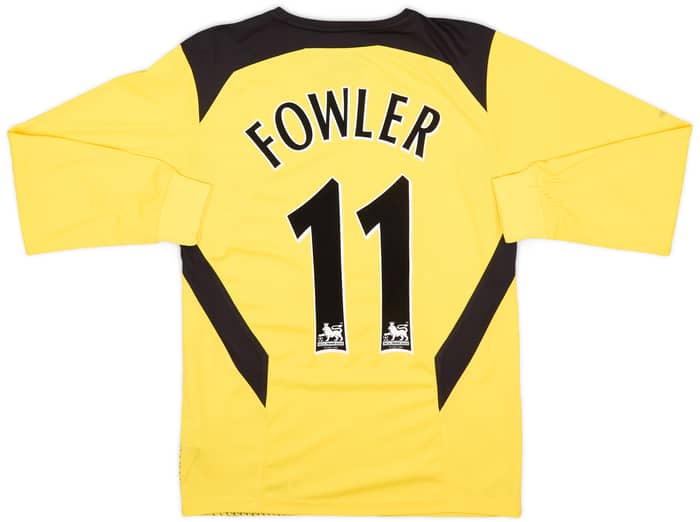 2004-06 Liverpool Away L/S Shirt Fowler #11 - 9/10 - (S)