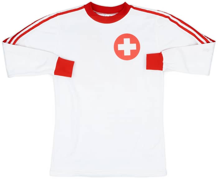 1976-80 Switzerland Match Issue Away L/S Shirt #14 1976-80 Switzerland Match Issue Away L/S Shirt #14