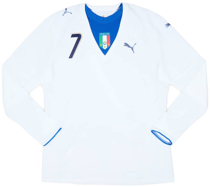 2006 Italy Player Issue Away L/S Shirt Del Piero #7 - 6/10 - (XL)