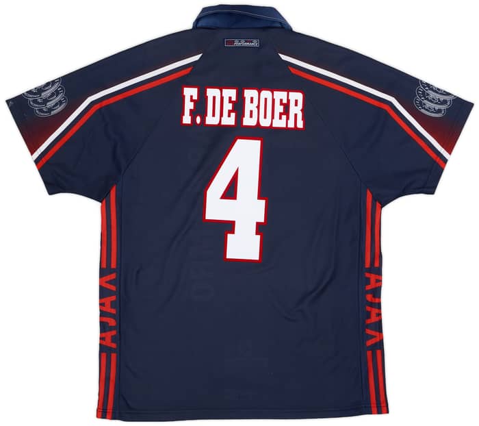 1997-98 Ajax Away Shirt F.De Boer #4 - 8/10 - (L)