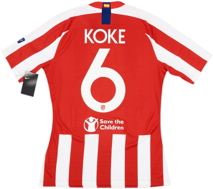 2019-20 Atletico Madrid Player Issue European Home Shirt Koke #6 (M)